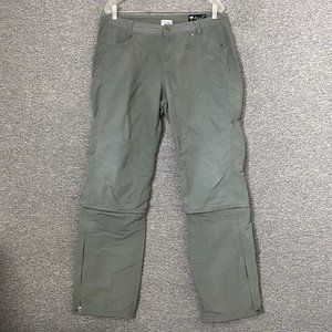Kuhl Women’s Size 14 Reg Gray Relaxed Straight Leg Convertible Outdoors Pants